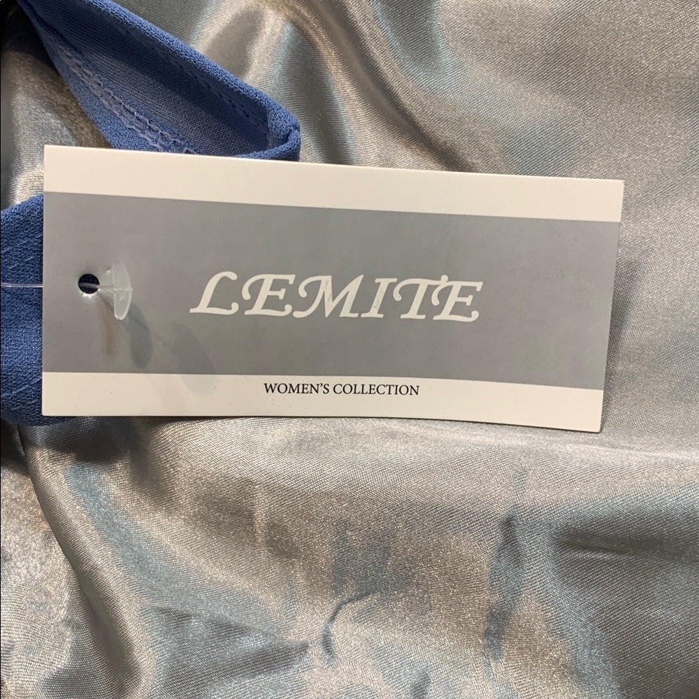 š¹LEMITE Blue Women's Wide-Leg Pants Set ⢠NWT - Picture 6 of 10